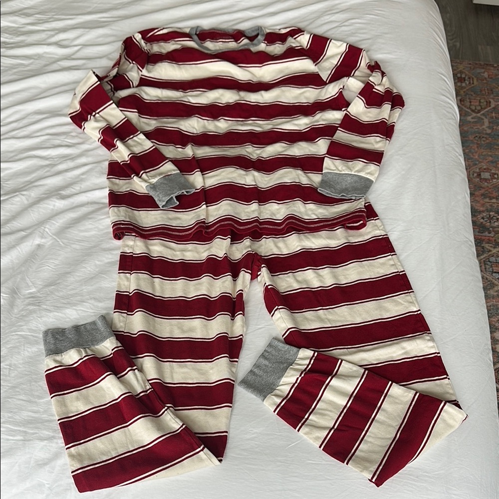 Striped Red and White Pajamas - new without tags